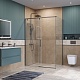 BelBagno Душевой уголок Soft Close-1 SOFT_CLOSE-1-AH-1-140/80-C-GM 140x80 профиль оружейная сталь стекло прозрачное – фотография-15