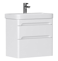 Equil Тумба с раковиной Nice 70 2 ящика подвесная белая