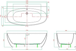 Vagnerplast Акриловая ванна Benin 170x80 – фотография-7