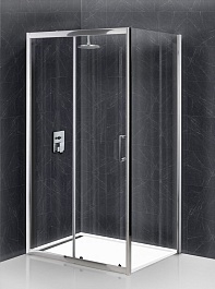 BelBagno Душевой уголок Uno 120/90 UNO-AH-1-120/90-C-Cr стекло прозрачное – фотография-1