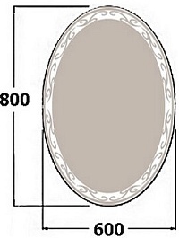 De Aqua Мебель для ванной Токката 60, зеркало Деко – фотография-7