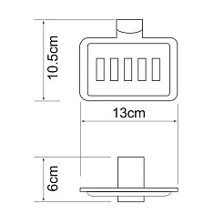 WasserKRAFT Мыльница решетка Leine K-5069White – фотография-3