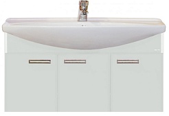 Misty Тумба с раковиной Джулия 105 подвесная белая – фотография-1