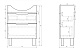 Dreja Тумба с раковиной Laguna Plus 65 напольная – картинка-10