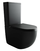 Ceramicanova Унитаз напольный пристенный Metropol Rimless CN4001MB чёрный