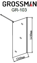 Grossman Шторка для ванны GR-103 – фотография-3