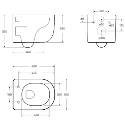 BelBagno Унитаз подвесной Soft-Tor BB084CH-TOR/SC безободковый – фотография-8