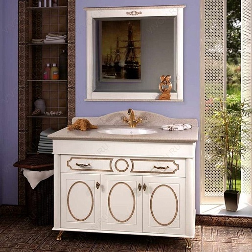 Водолей Тумба с раковиной "Изабель 100" F-1 красная – картинка-3