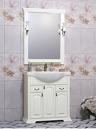 Opadiris Тумба с раковиной Риспекто 80 слоновая кость – фотография-4