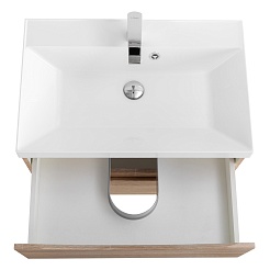 BelBagno Тумба с раковиной Marino 60 подвесная Rovere Bianco – фотография-6