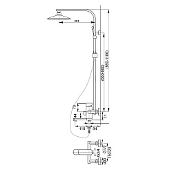 Raiber Душевая система R0808 – фотография-2