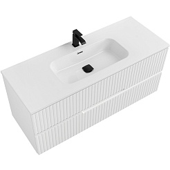 Cezares Тумба с раковиной Duet-N 120 подвесная CZR-8095-120 Bianco Opaco – фотография-2