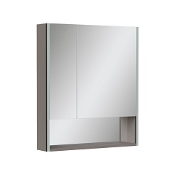 Equil Зеркальный шкаф Smile 70 лен антрацит – фотография-2