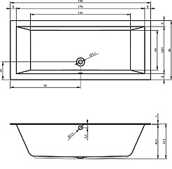 Riho Акриловая ванна LUGO 190х80 R – фотография-3