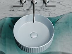 Ceramicanova Мебельная раковина Element 36 CN6057MHL серо-голубой матовый – фотография-3