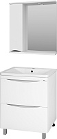 Misty Мебель для ванной Атлантик 70 L 2 ящика белая