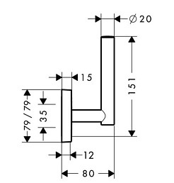 Hansgrohe Держатель для рулонов PuraVida – фотография-2