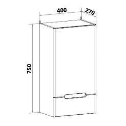 Runo Шкаф навесной Парма 40 – фотография-3