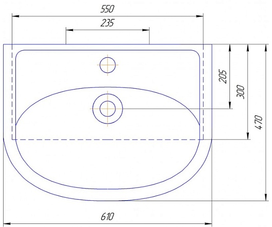 Vigo Мебель для ванной "Atlantic 2-60" R с б/к – фотография-6