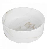 Teymi Раковина накладная в ванную Lina D35 мрамор белый матовый T50182