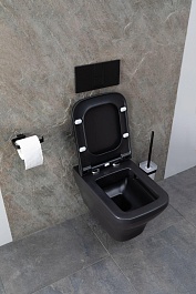 Allen Brau Чаша подвесного унитаза Infinity 4.21011.31 чёрный матовый – фотография-26