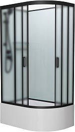 Frank Душевая кабина F412/2L M Black б/к – фотография-1