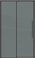 Grossman Душевая дверь в нишу Galaxy 140x195 профиль черный матовый стекло тонированное