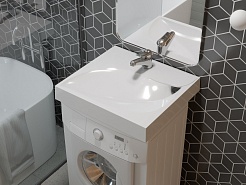 Madera Раковина под стиральную машину List 60x55 – фотография-5