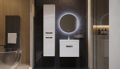 Velvex Тумба с раковиной Estea 50.1Y белая матовая – фотография-6