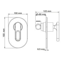 WasserKRAFT Смеситель Kammel 1851 для душа – фотография-2