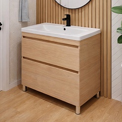 Vivon Тумба с раковиной Atwood 80 напольная дерево – фотография-2