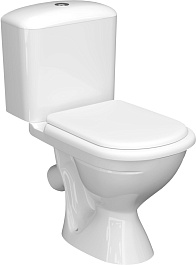 Керамин Унитаз-компакт Капри однорежимный с сиденьем полипропилен – фотография-1