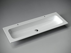 Ceramicanova Мебельная раковина Grace 121 CN7016 для двоих белая – фотография-2