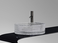 Ceramicanova Мебельная раковина Cristal 36 CN6062 прозрачная – фотография-12