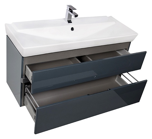 Aquanet Мебель для ванной "Виго 120" сине-серая – картинка-7