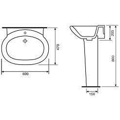 Santeri Пьедестал для раковины "Ультра" 421854 – фотография-2