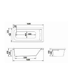 Iddis Акриловая ванна Edifice 160 см – фотография-3