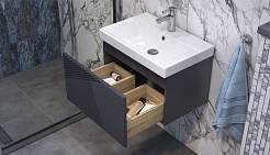 Velvex Тумба под раковину Edge 60.1Y графит – фотография-3