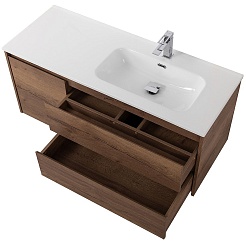 BelBagno Тумба с раковиной Kraft 120 R подвесная Rovere Tabacco – фотография-4