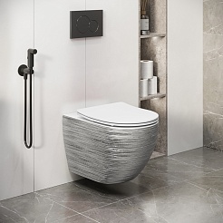 Grossman Унитаз подвесной Color GR-4411SWS серебро – фотография-9