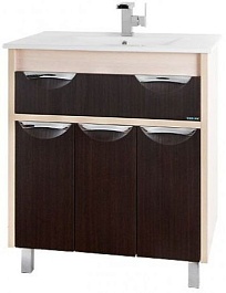 Водолей Тумба с раковиной "Габи 75" венге/дуб – фотография-1