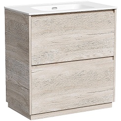 Sancos Тумба под раковину Libra Floor 80 дуб галифакс натуральный – фотография-1