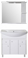 ASB-Mebel Мебель для ванной Орхидея 80 белое дерево