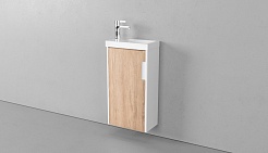 Velvex Мебель для ванной Klaufs 40 белая/дерево – фотография-5