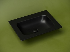 Ceramicanova Мебельная раковина Grace 61 без отверстия CN7011MBwx чёрный матовый – фотография-2