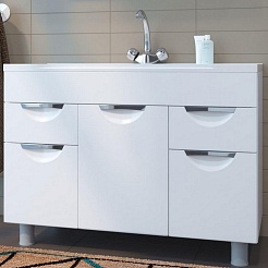 Mixline Мебель для ванной Этьен 100 Нелли белая – фотография-6