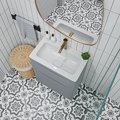 Vivon Тумба с раковиной Ostin 60 напольная серая матовая – фотография-3