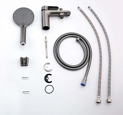 Aquatek Смеситель на борт ванны Ника AQ1844BGM оружейная сталь – фотография-3