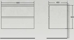BelBagno Тумба с раковиной Acqua 60 подвесная Rovere Rustico – фотография-10