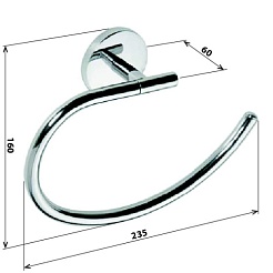 Bemeta Кольцо для полотенца Alfa 102402062 – фотография-2